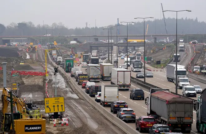 The M25 will be closed from Friday evening until Monday morning.