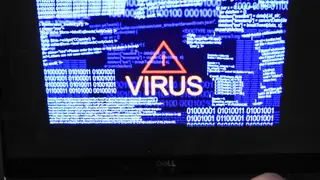 Laptop under cyber attack