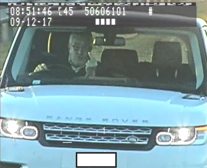 Range Rover driver swears at speed cameras