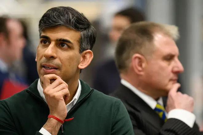 Prime Minister Rishi Sunak (left) and Conservative MP for Filton and Bradley Stoke Jack Lopre