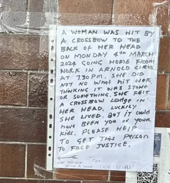 A sign near Arnold Circus, in Shoreditch, asks for help and offers a cash reward to get 'justice'