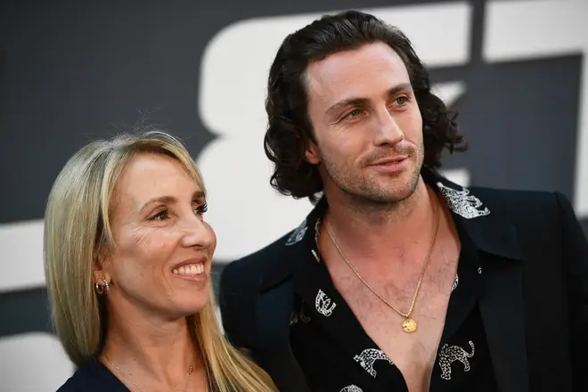 Aaron Taylor-Johnson with his wife Sam Taylor-Wood