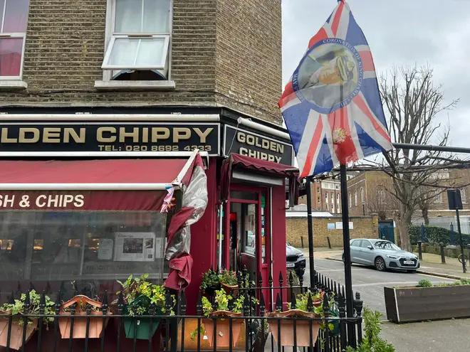 The chippy is a Greenwich landmark
