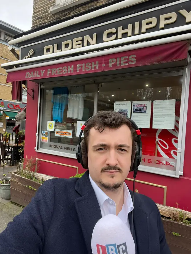 LBC's reporter visited the iconic chippy