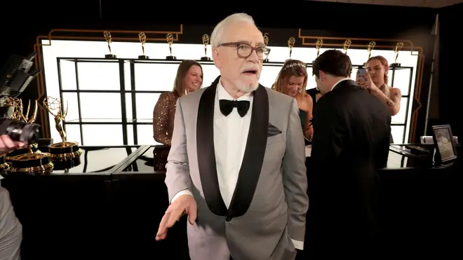 Brian Cox, known for 'Succession', at the 75th Emmy Awards, January 15, 2024