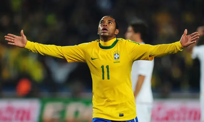 Robinho played 100 times for Brazil