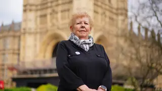 Waspi chairwoman Angela Madden called for swift compensation for women affected by state pension changes (Victoria Jones/PA)