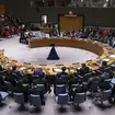 A Security Council meeting at United Nations headquarters