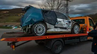 Four died when a rally car crashed into spectators