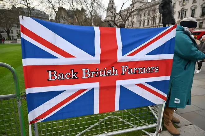 Farmers protests in the UK today