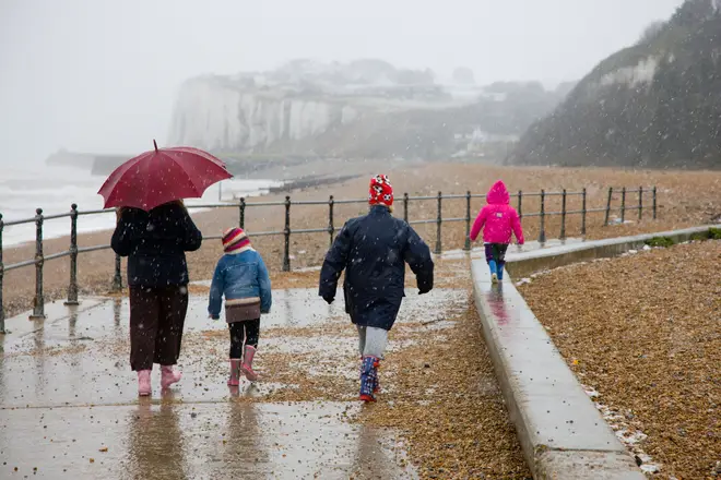 Forecasters are blaming an area of low pressure which continues to linger over the UK.