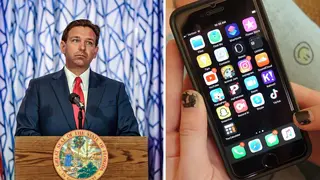 Children under 14 will be banned from joining social media in Florida from next year.