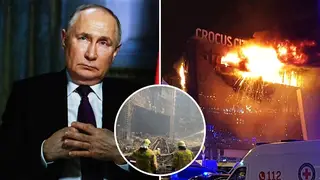 Russia blames Britain for concert hall terror attack despite Isis confession