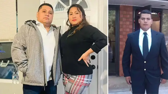 Miguel Luna, 49 (left with his wife), and Maynor Suazo, 37, have been identified among the victims