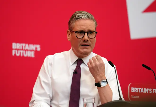 Labour leader Sir Keir Starmer during the Labour Party local elections campaign launch