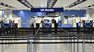 UK border check at Heathrow