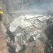 Firefighters at the scene of a bus crash in Limpopo