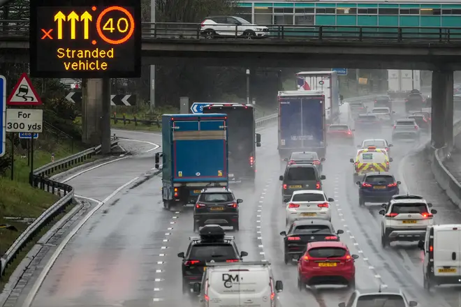 Heavy congestion was reported on major motorways.