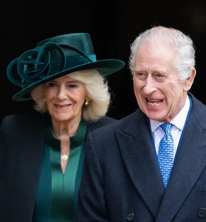 Charles and Camilla at the annual Easter Service at Windsor Castle