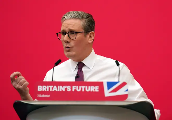 Labour leader Sir Keir Starmer during the Labour Party local elections campaign launch at the Black Country & Marches Institute of Technology in Dudley. Picture date: Thursday March 28, 2024.