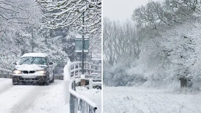 A weather map has revealed when snow is set to hit the UK again.