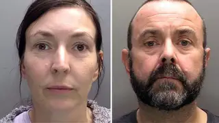 Julie Morris was jailed for 13 years and David Morris was jailed for 16 years