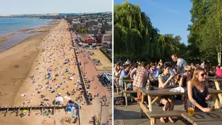 Higher temperatures and sunny spells have been forecast in parts of the UK.