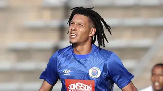 Luke Fleurs in action during a match between Supersport United and Richards Bay at the Lucas Moripe Stadium, Atteridgeville, South Africa, on January 22 2023