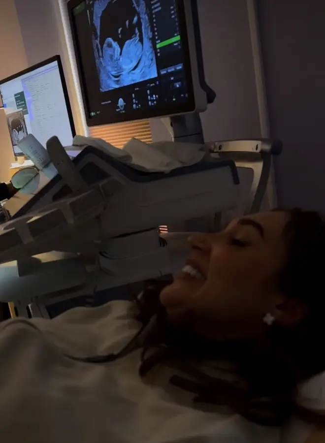 Baby joy as Megan McKenna smiles at her scan