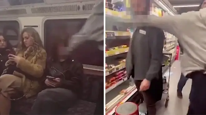 A woman branded 'Miss Mizzy' was caught punching strangers in London