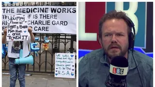 James O'Brien Thinks Some Charlie Gard Protestors Have Gone Too Far Photo: LBC/PA