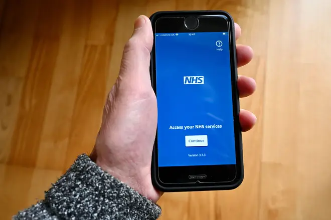NHS Website viewed on a mobile phone.