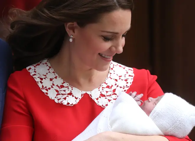 Kate with her third child