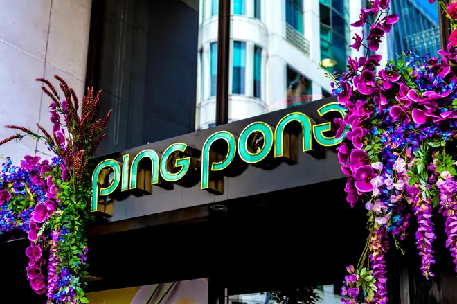 Ping Pong restaurant in Soho, London, UK