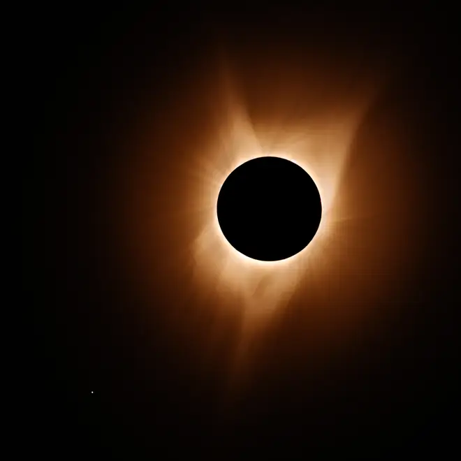 Total solar eclipse 2017 near John Day Oregon