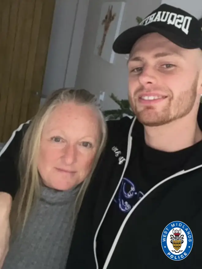 Cody Fisher and his mother.