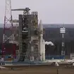 Rocket at launch site