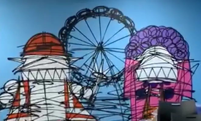 The London Eye shown in another of Nathan Bowen's murals for the Met Police