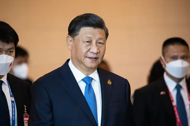 Chinese leader Xi Jinping. China denies the accusation