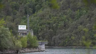 The Enel Green Power hydroelectric plant at the Suviana Dam