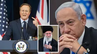 David Cameron has said he is 'deeply concerned' about Iran's threat to Israel