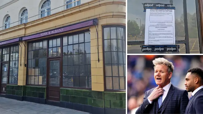 Gordon Ramsay has been given a 'Kitchen Nightmare' as squatters moved into his £13m pub in central London.