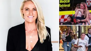 A mother who was stabbed while trying to defend her baby from the Sydney shopping centre knifeman has been pictured for the first time.