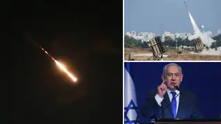 The IDF said over 300 weapons were fired by Iran.