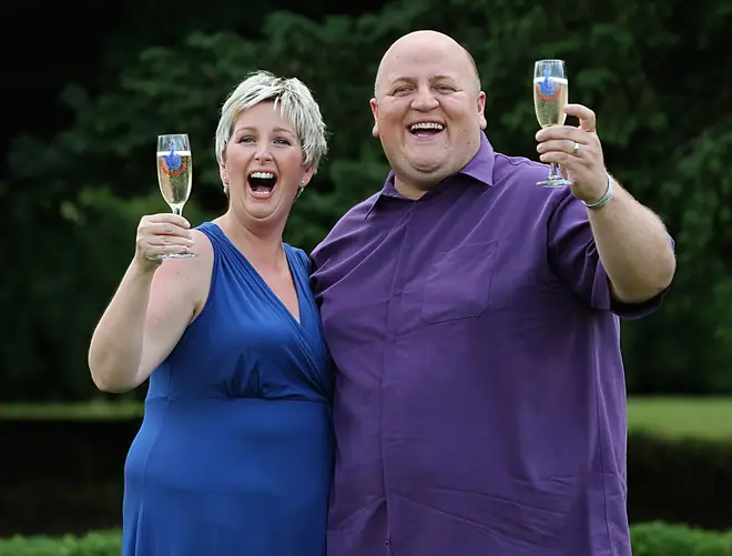 EuroMillions winner Adrian Bayford and his former wife, Gillian
