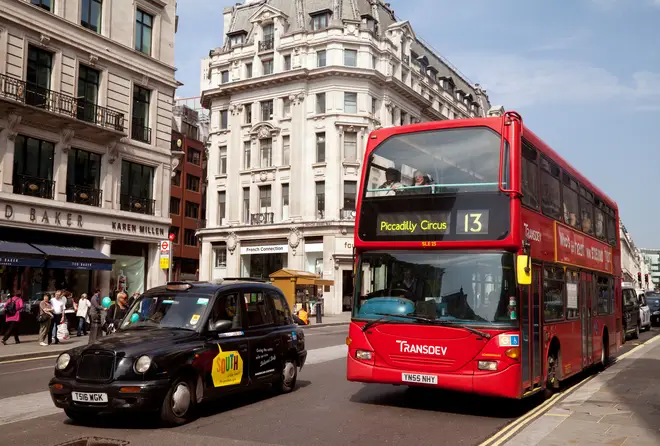 A London bus in Regent Street