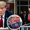 The former president was seen departing Trump Tower in the direction of the Manhattan Courthouse on Monday morning, where the historic criminal trial is set to commence.