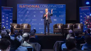 Nigel Farare pictured during the NatCon Conference