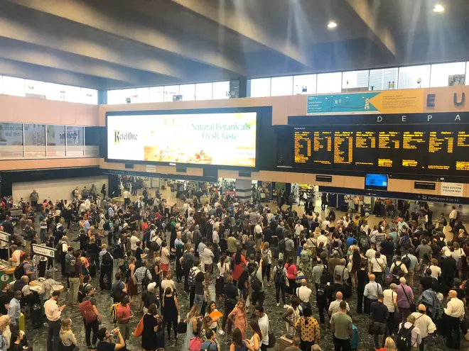 Passengers stuck at London Euston