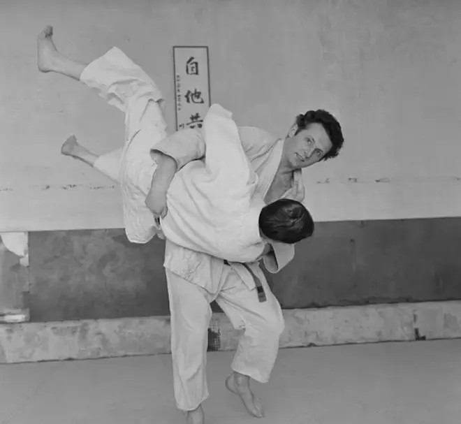 David Douglas, 12th Marquess of Queensberry, practices judo in 1965